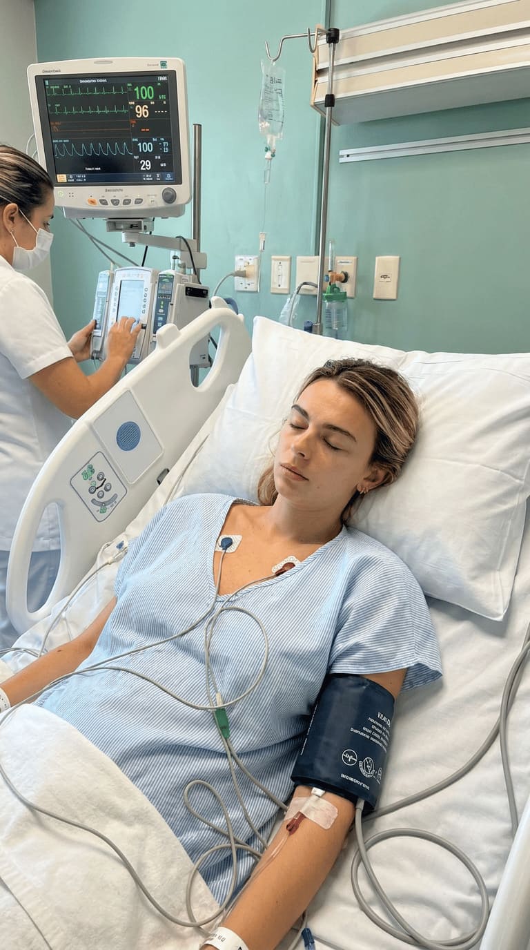 Isadora no hospital